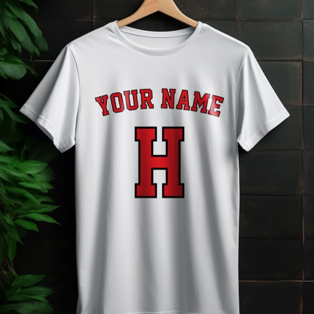 Custom Name Personalized vintage Letter T-Shirt  (Criador carregado)