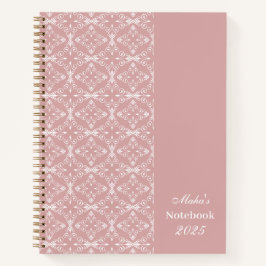 Custom Name & Year Dusty Rose Vector Pattern