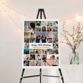 Custom Photo Collage Birthday Party Décor