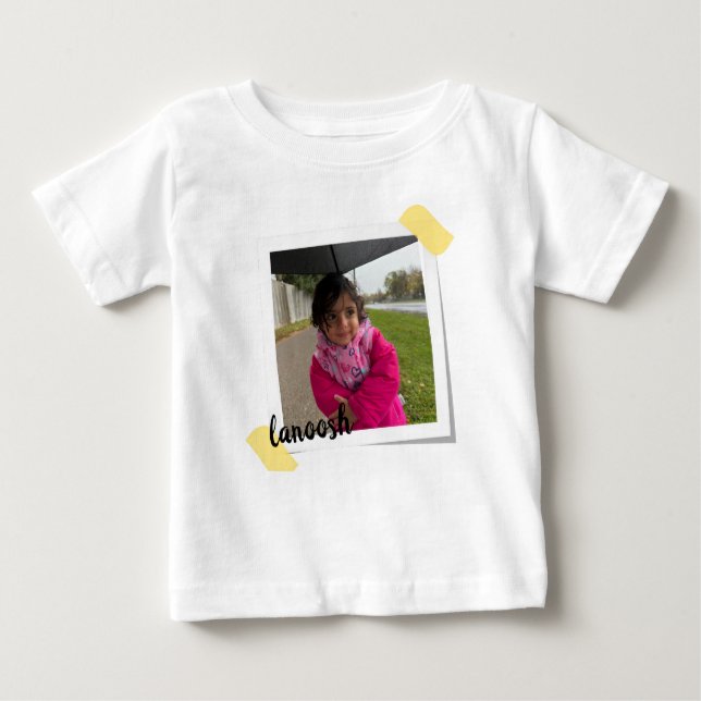 Custom Photo & Name Kids T-Shirt (Frente)