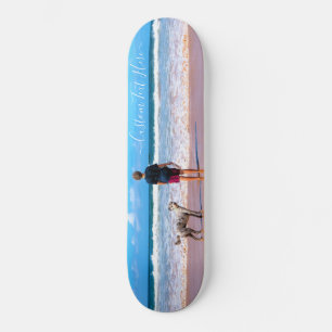 Custom Photo Text Skateboard Your Pets Photos