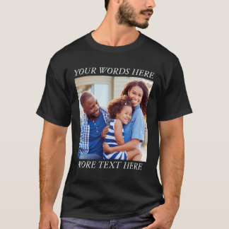 Custom Picture T-Shirt with Editable Text