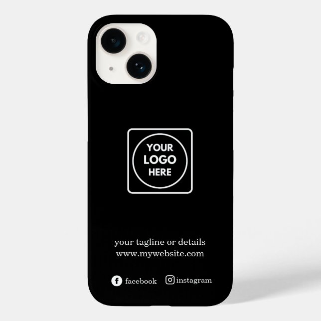 Custom Promotional Business Logo iphone case (Verso)