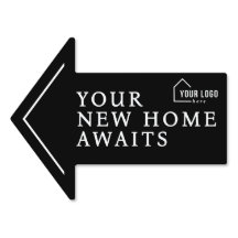 Custom Real Estate Open House Arrow Yard Sign