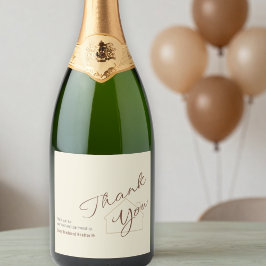 Custom Realtor Thank You Minimalist Script Cheers 