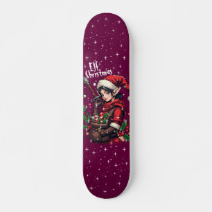 Custom Skateboard Deck - "Elf Christmas"