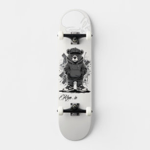 Custom Skateboard Deck - "Street Bear"