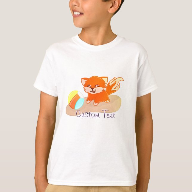 Custom Text Summer Time Toys T-Shirt (Frente)