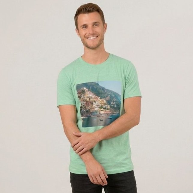 Custom Travel Photo Unisex T-Shirt - Personalized  (Criador carregado)