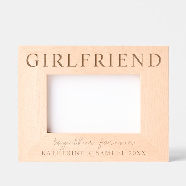 Custom Valentine's Day Girlfriend Name & Date (Front)