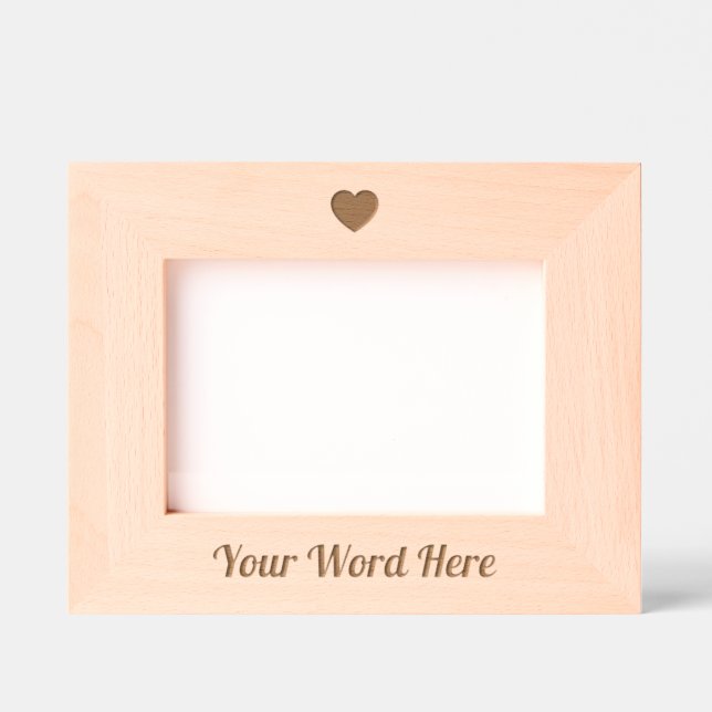 Custom Valentine's Day Heart Wood  (Front)