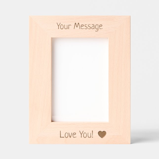 Custom Valentine's Day Personalized Wood (Front)