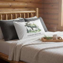 Custom Williams Family Lodge Rustic Watercolor Art