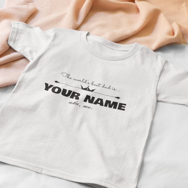 Custom Worlds Best Dad is T-Shirt (Criador carregado)