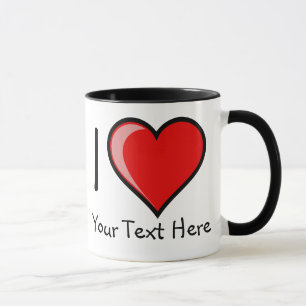 Customizabe mim caneca do coração