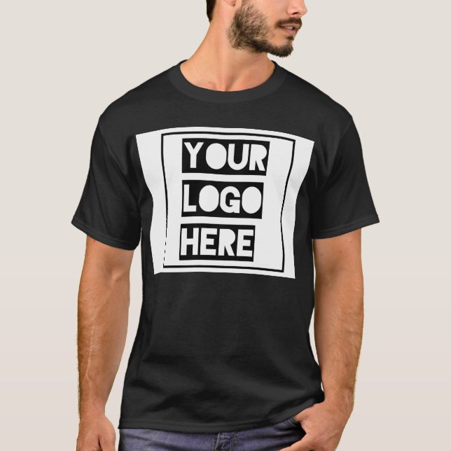 Customizable Black T-shirt  (Frente)