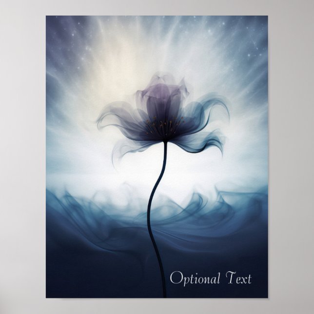 Customizable Ethereal Flower Poster (Frente)