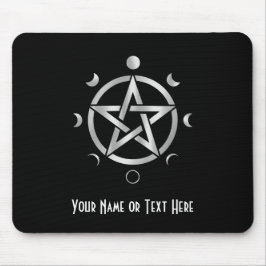 Customizable Pentacle Moon Phase Mouse Pad