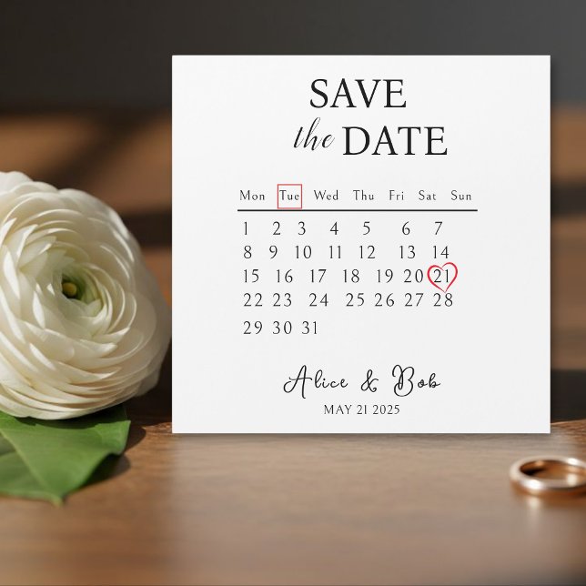 Customizable Save the Date, Magnetic Card  (Criador carregado)