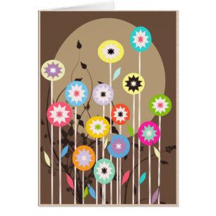 Customizável - cartão floral do primavera