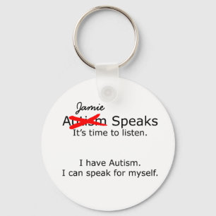 Customizável você fala o chaveiro do autismo