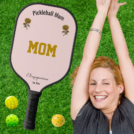 Customized Elegant Cute Pink Pickleball Mom Gift