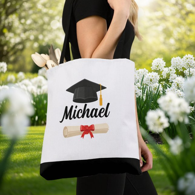 Customized Graduation Tote Bag - Canvas Bag (Criador carregado)