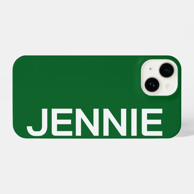 Customized Name Stylish Elegant Modern Minimal  (Verso Horizontal)