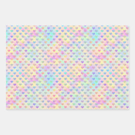 Cuta, Pastel, Coração Holográfico, Estrela e Praça