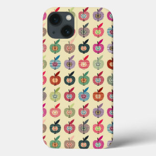 Cute Apples in Retro Style