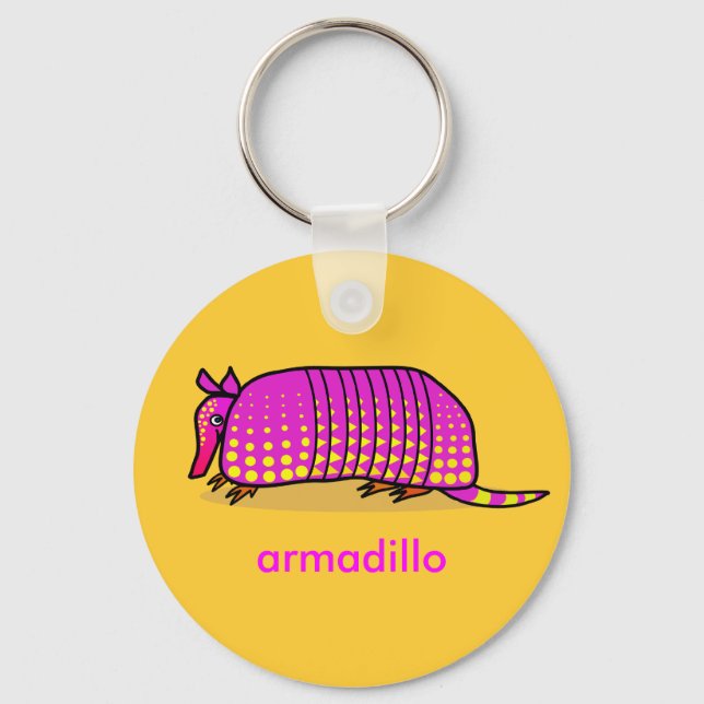 Cute Armadillo Chaveiro (Frente)
