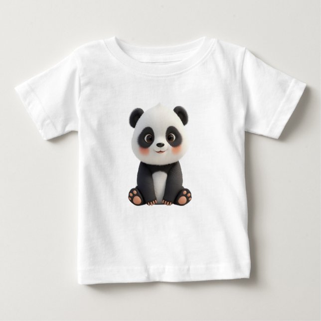 Cute Baby Panda T-Shirt (Frente)