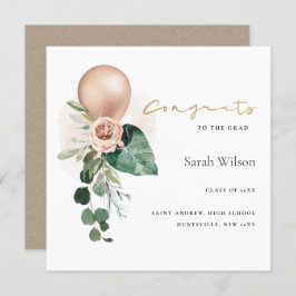 CUTE BALLOON FLORAL FORMANDO FELICITA ANÚNCIO