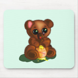 Cute Bear Mouse Pad