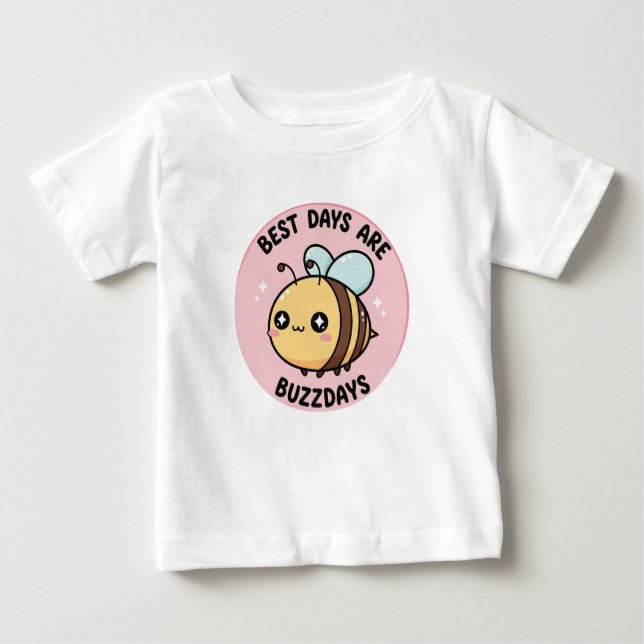 Cute Bee Baby T-Shirt – Kawaii Bumblebee (Frente)