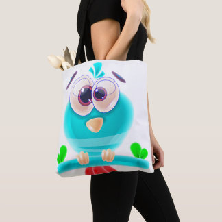 Cute Birdie Groove Tote Bag