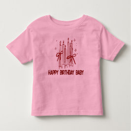 Cute Birthday Candle T-Shirt for Kids