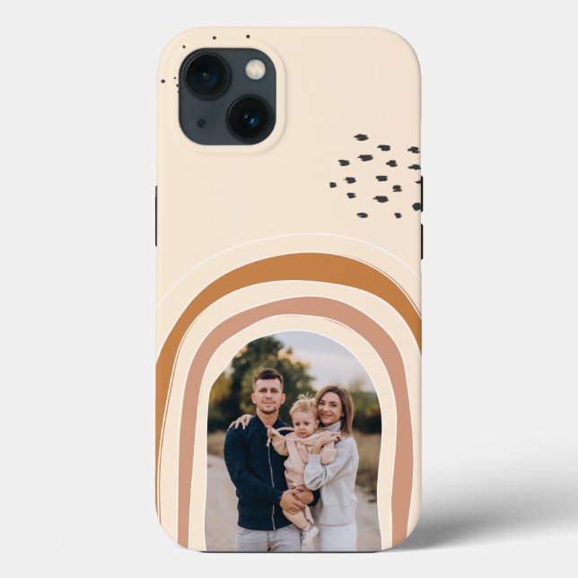 Cute Boho Rainbow Personaliza Sua capas de iphone  (Verso)