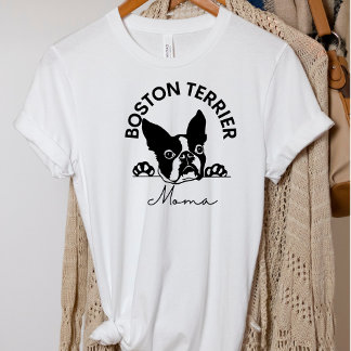 Cute Boston Terrier Mãe Cachorro T-Shirt