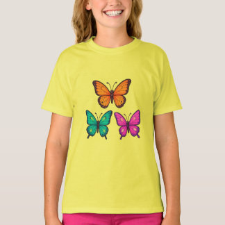 Cute butterfly T-shirt for girls