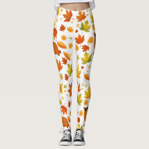 Cute Capybara e Autumn Deixam Leggings