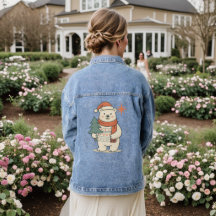 Cute Casaco de Ganga de Urso Polar de Natal 