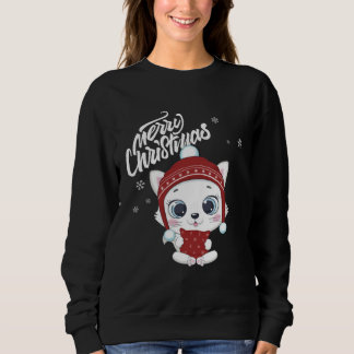 Cute Cat Christmas Top Kitten Santa s Cat Charact