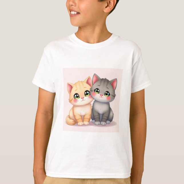 Cute Cat T-Shirt (Frente)