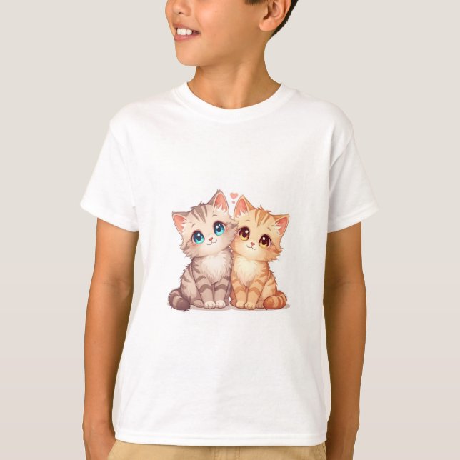 Cute Cat T-Shirt (Frente)