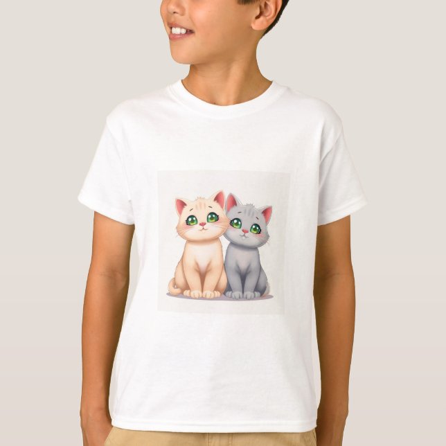 Cute Cat T-Shirt (Frente)