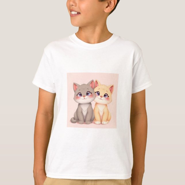 Cute Cat T-Shirt (Frente)