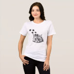 Cute Cat T-Shirt Design<br><div class="desc">A cute and stylish cat design perfect for t-shirts and casual apparel. This charming artwork highlights the playful and adorable personality of cats,  making it a great choice for cat lovers and pet enthusiasts. A fun and trendy design that adds personality and charm to everyday outfits.</div>