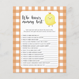 Cute chick - Who knows mommy best