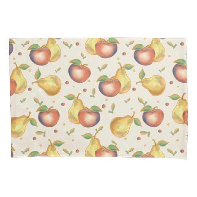 Cute Child's Apple Pear Pillow Case (Frente)